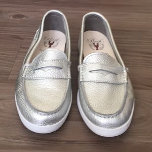 silver loafers